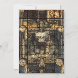 12x18 Festpapier-Gridmap Einladung