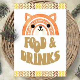 12x18 Food & Drinks Boho Woodland Fox Geburtstag Poster