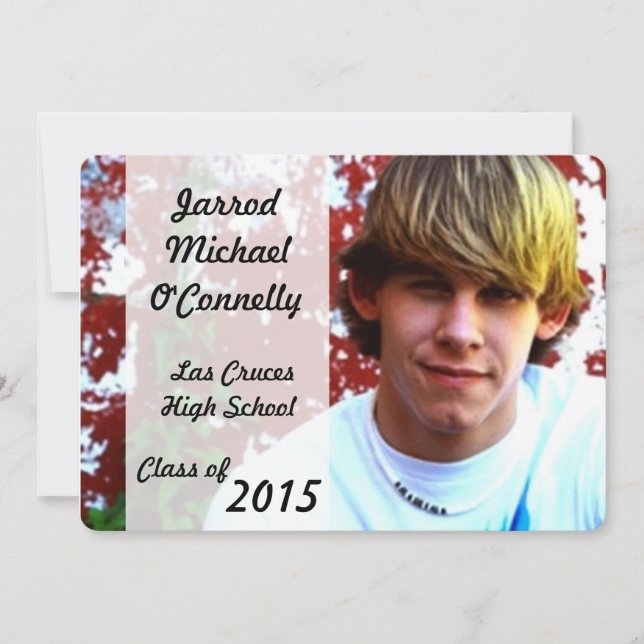 12x18 Foto Portrait Fotografie Senior Ankündigung (Vorderseite)