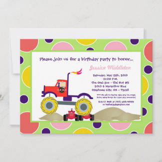 12x18 Girl Punk 4x4 Lkw Geburtstagsparty Einladung