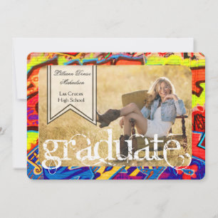 12x18 Graffiti Paint Air Brush Senior Ankündigung