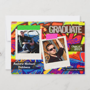 12x18 Graffiti Paint Air Brush Senior Ankündigung