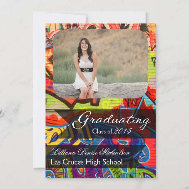 12x18 Graffiti Paint Air Brush Senior Ankündigung (Vorderseite)