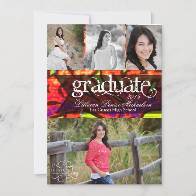 12x18 Graffiti Paint Air Brush Senior Ankündigung (Vorderseite)