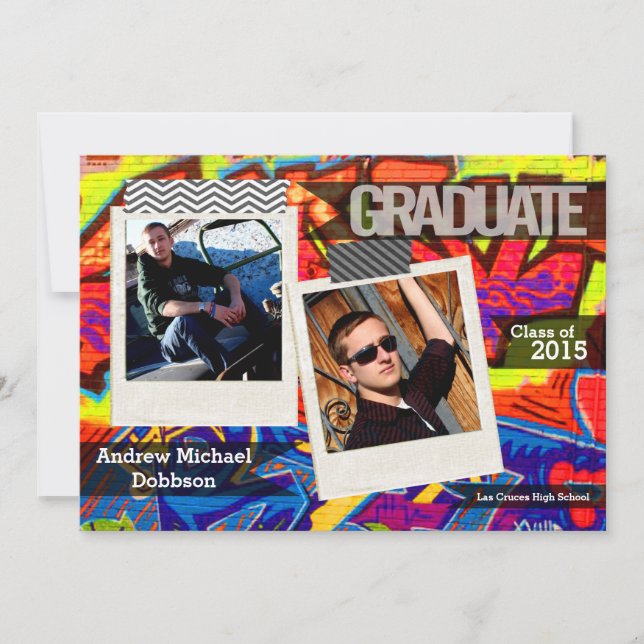 12x18 Graffiti Paint Air Brush Senior Ankündigung (Vorderseite)