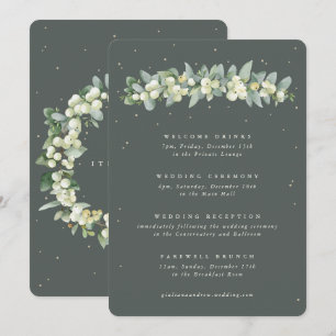 12x18 Green Snowberry+Eukalyptus Hochzeitstag