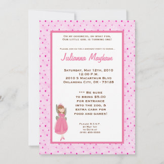 12x18 Gril Fair Birthday Part Einladung
