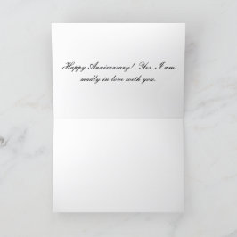 12x18 Grußkarte. Happy Anniversary Panda Bär Dankeskarte