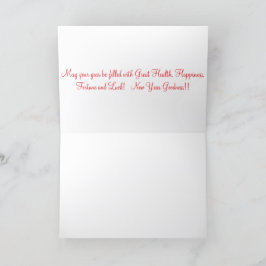 12x18 Grußkarte. Happy Chinese New Year. Panda/ Dankeskarte