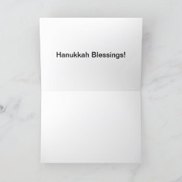 12x18 Grußkarte. Happy Hanukkah Löwe Dankeskarte