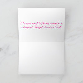 12x18 Grußkarte. Herzlichen Glückwunsch Valentinst Dankeskarte