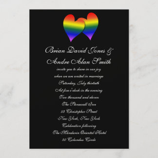 12x18 homosexueller Stolz-metallisches Papier des Einladung