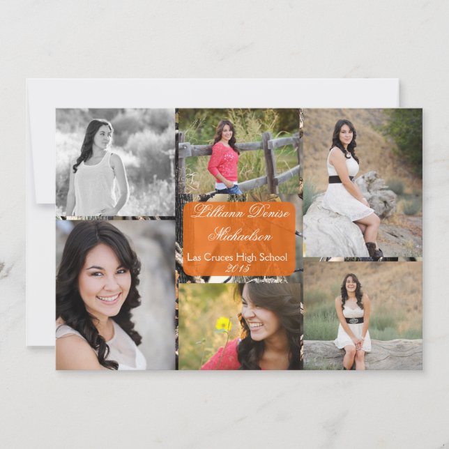 12x18 Hunters Camouflage Camouflage Senior Ankündi Ankündigung (Vorderseite)