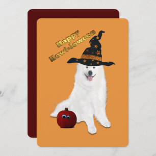 12x18 In. Flat Danke, dass du Card Halloween Samoy Dankeskarte