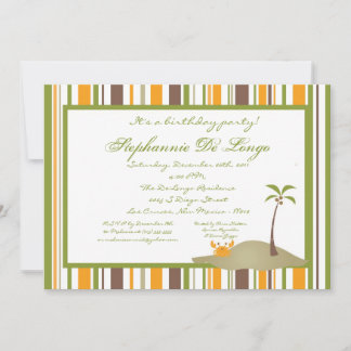 12x18 Island Party Einladung