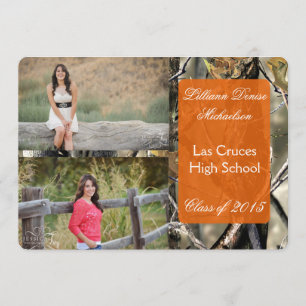 12x18 Jäger-Camouflage-Tarnungs-Senior-Mitteilung Ankündigung