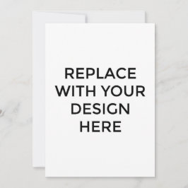 12x18"-Karte mit Back-Design-Druck Einladung