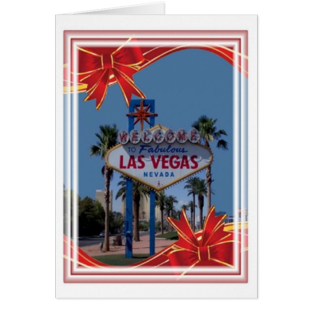 12x18 Las Vegas Weihnachtskarte Persönlich für Sie (Vorne)