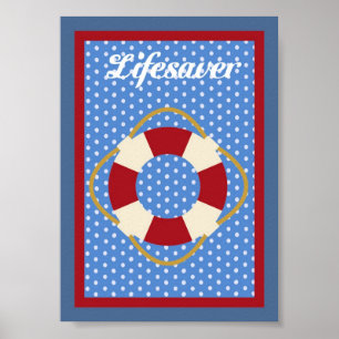 12x18 Lebensretter-Seewand-Kunst Poster