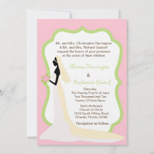 12x18 Light Pink Bride Einladung zur Hochzeit