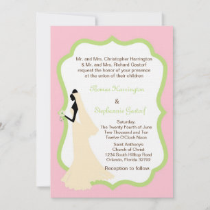 12x18 Light Pink Bride Einladung zur Hochzeit