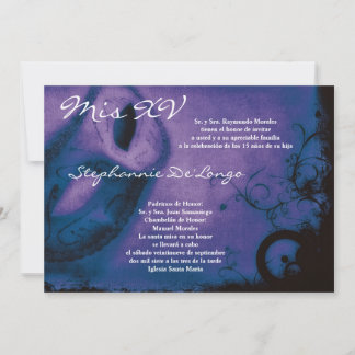 12x18 Masquerade Quinceanera Birthday Einladung
