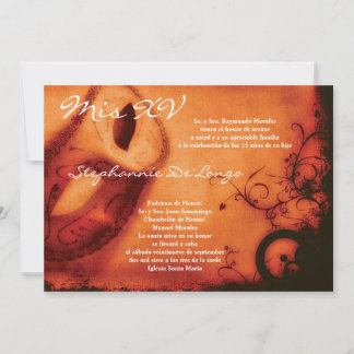 12x18 Masquerade Quinceanera Geburtstag Einladung