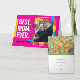12x18" Modern Custom Foto Mutter Tageskarte für si Karte