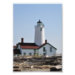 12x18 New Dungeness Spit Lighthouse in Sequim, WA Fotodruck