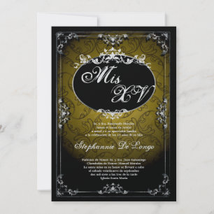 12x18 Pendant Broach Quinceanera Birthday Einladun Einladung