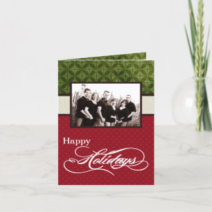 12x18 personalisierte FALTENDE FOTO Gruß-Karte Feiertagskarte
