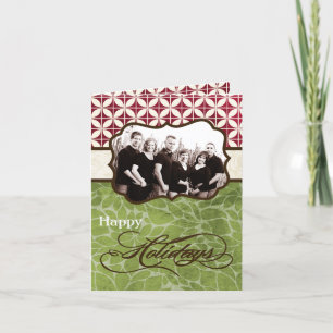 12x18 Personalisierte FOTO-Grußkarte Feiertagskarte