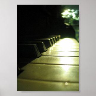 12x18 Piano in Sunlight Poster