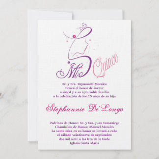 12x18 Princess Girl Quinceanera Einladung zum Gebu