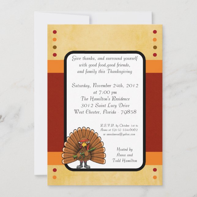 12x18 Rambo Türkei Erntedank Einladung (Vorderseite)