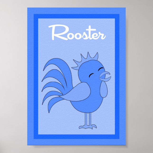 12x18 Rooster Barry Yard Boys Wall Art Poster (Vorne)