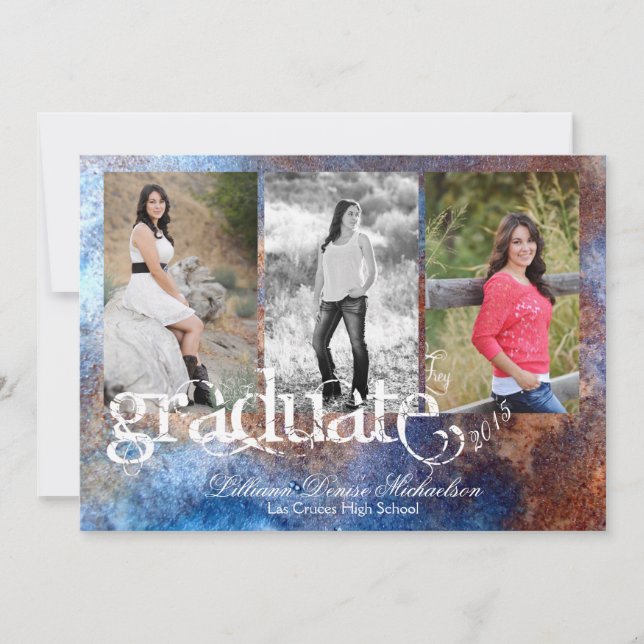 12x18 Rusted Metal Old Steel Car Senior Ankündigun Ankündigung (Vorderseite)