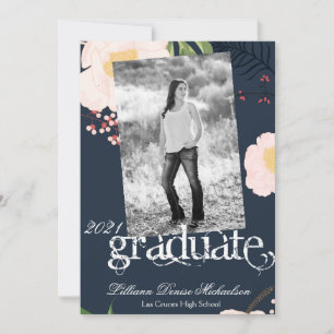 12x18 Senior Announcement Baby Pink Cosmos auf Mar Ankündigung