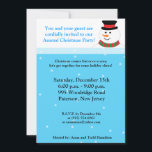 12x18 Snowy Snowman Einladung<br><div class="desc">Diese 12x18 Sized Christmas Party Einladung ist sowohl trendig als auch elegant. Es ist auf glattem, lebendigem, mattem, 110lb-Cover-Papier gedruckt. Enthält 50 % gerecycelt Inhalt. Ideal für Ihre feierlichsten Einladungen und Veranstaltungshinweise. Diese sind mit Standard-weißen Umschlägen versehen.</div>