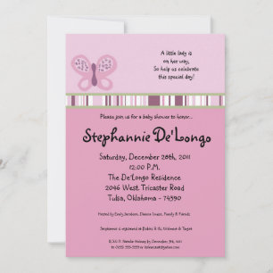 12x18 Sugar Plum Kinderdusche Einladung