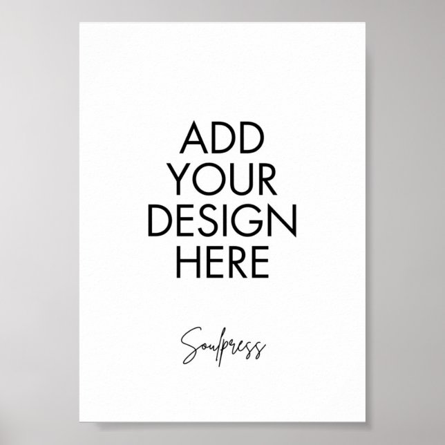 12x18" Tischnummer Eigene Printwerbung signieren Poster (Vorne)