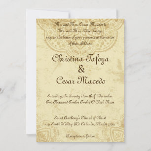 12x18 Wedding Einladung marokkanisches Indien Doyl