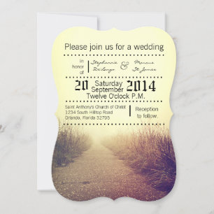 12x18 Wedding Einladung Sonnenaufgang Weg Pat