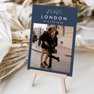12x18 Wedding Travel Destination Foto Tischnummer