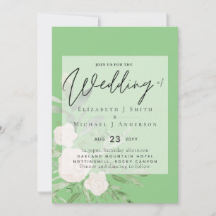 12x18 White Bouquet Script Overlay Budget Hochzeit