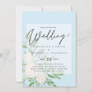 12x18 White Bouquet Script Overlay Budget Hochzeit
