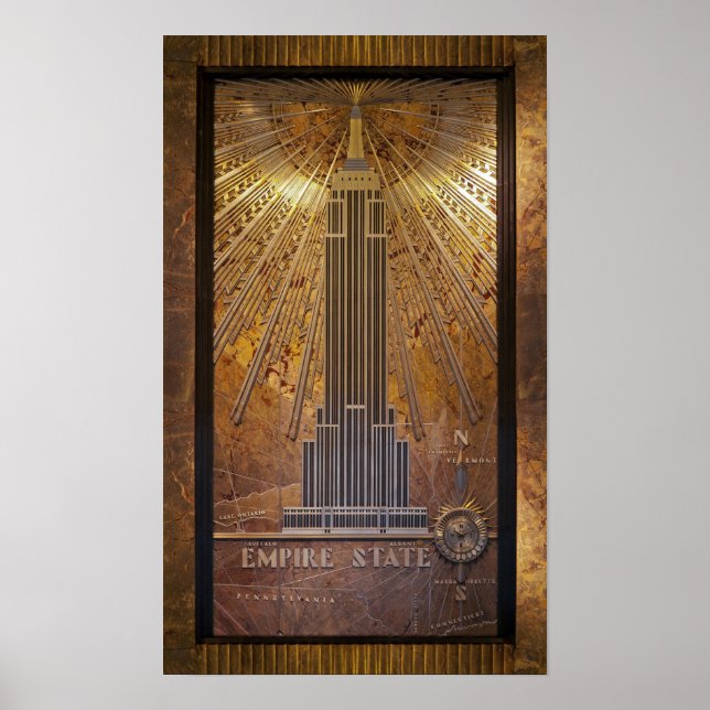 12x20 Empire State Gebäude Poster Print (Vorne)
