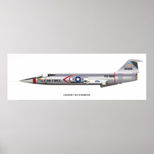 12x36 Lockheed F-104 Starfighter Plakat