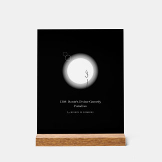 1308 Dantes Göttliche Komödie Paradiso Minimalisti Acrylschild