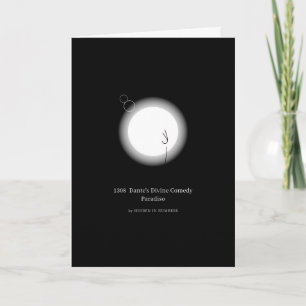 1308 Dantes Göttliche Komödie Paradiso Minimalisti Karte